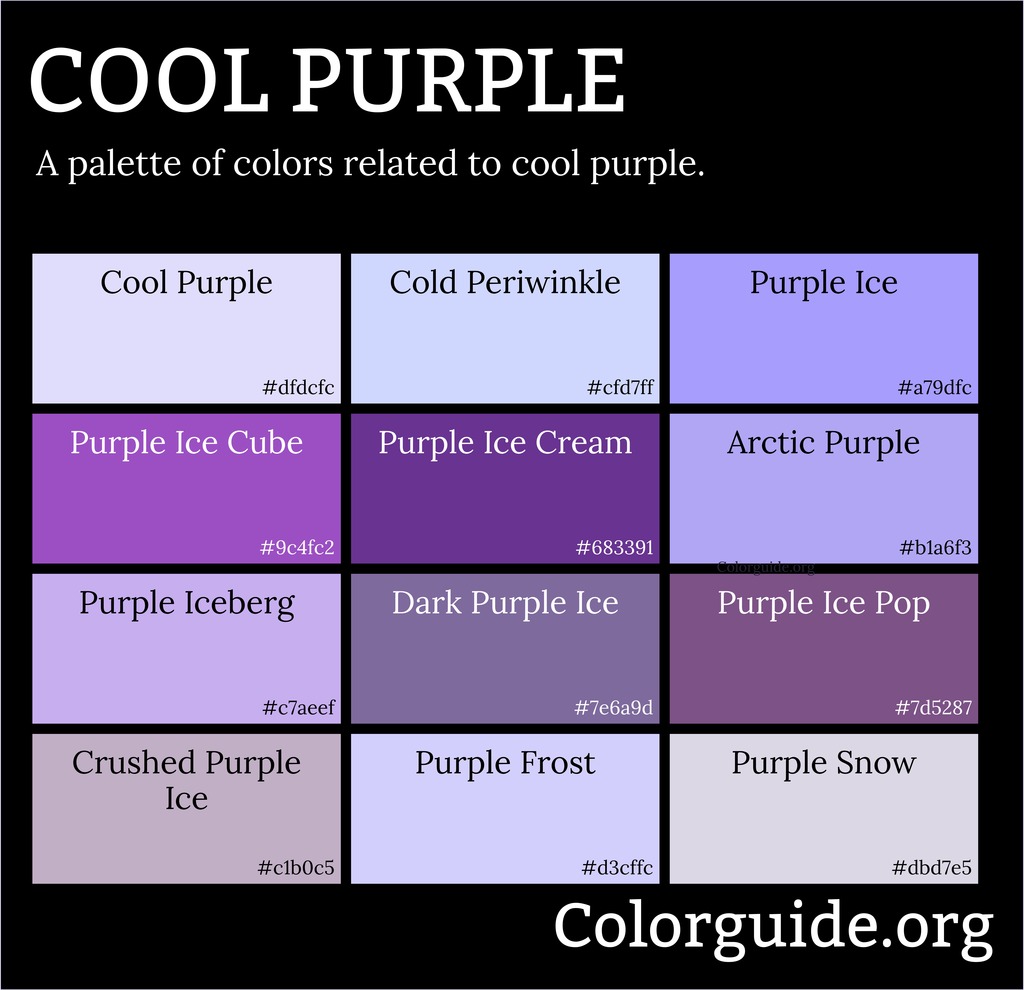 cool purple colors