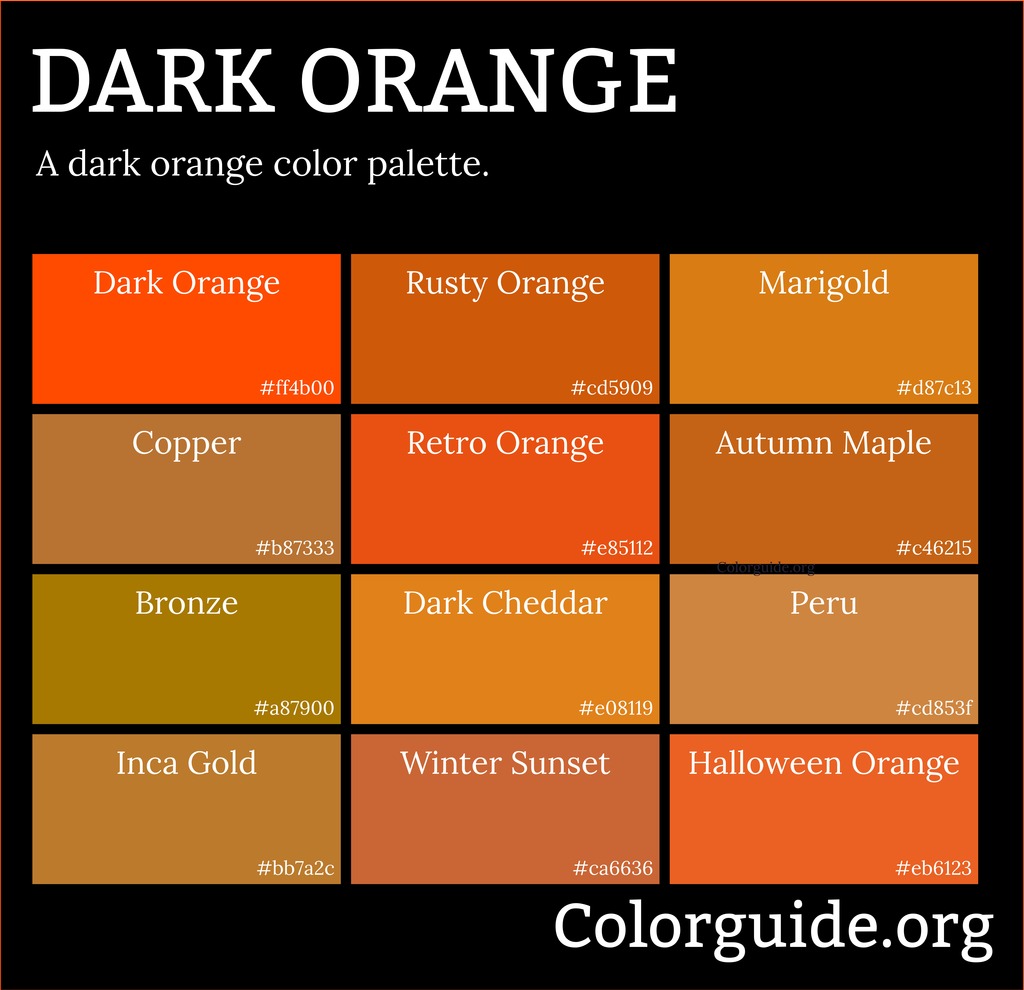 dark orange color