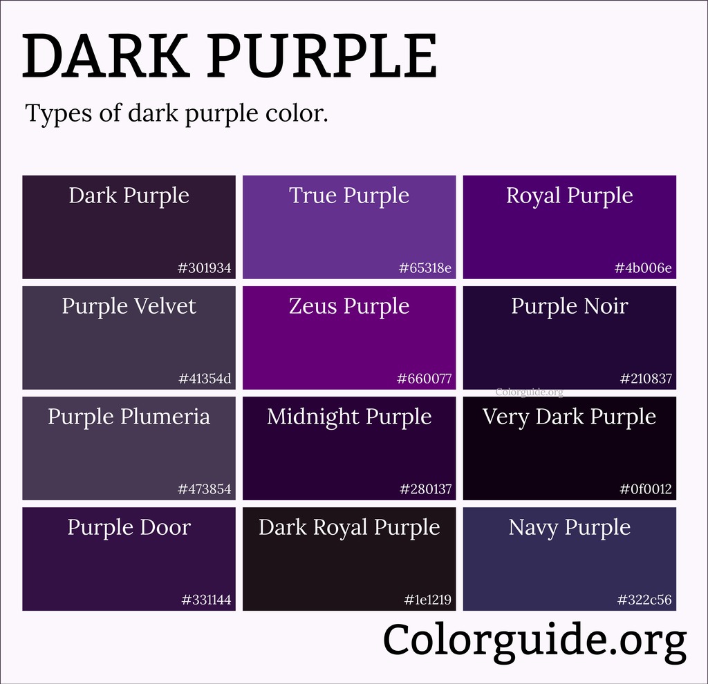 dark purple colors