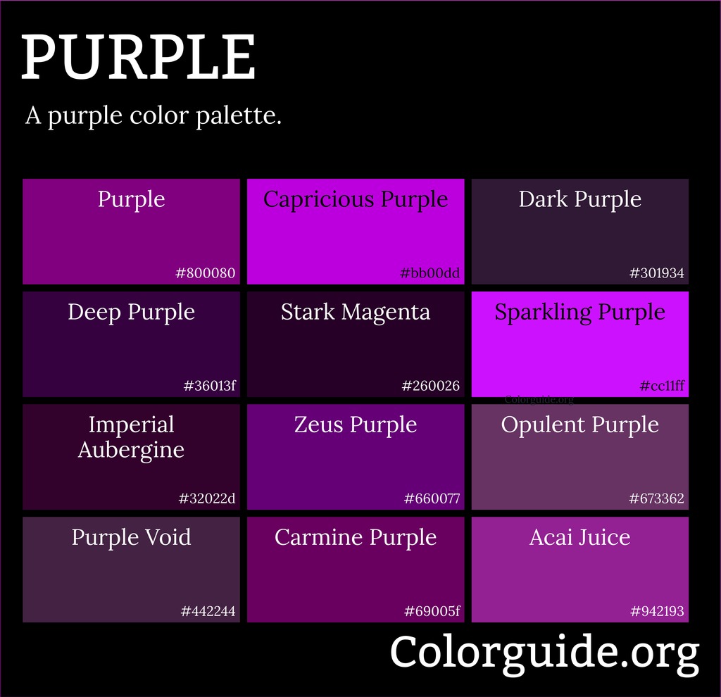 purple colors