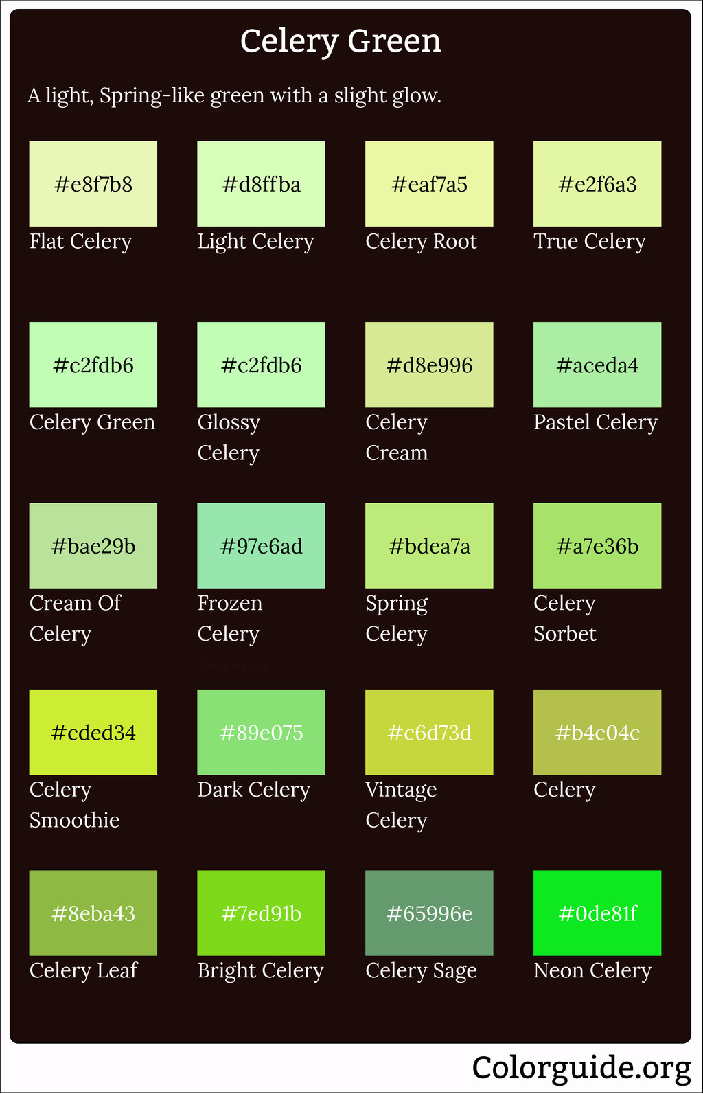 types of celery green