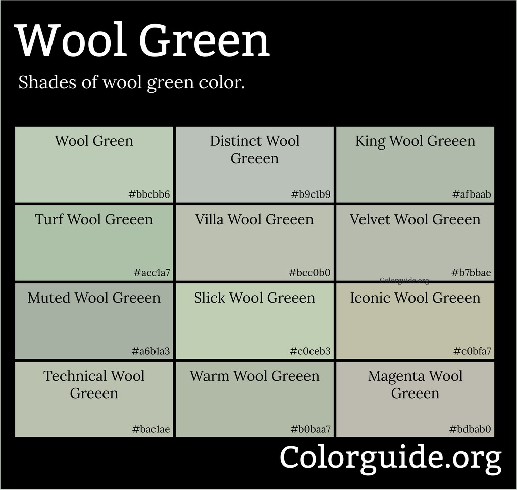 wool green color