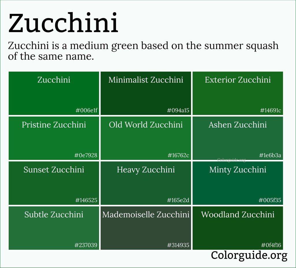 zucchini color