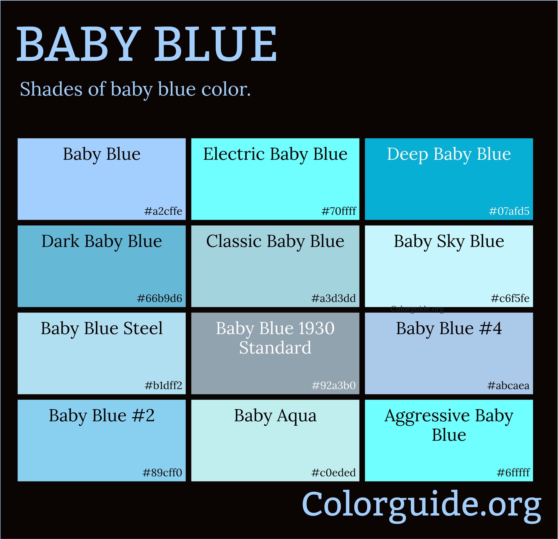 baby blue colors