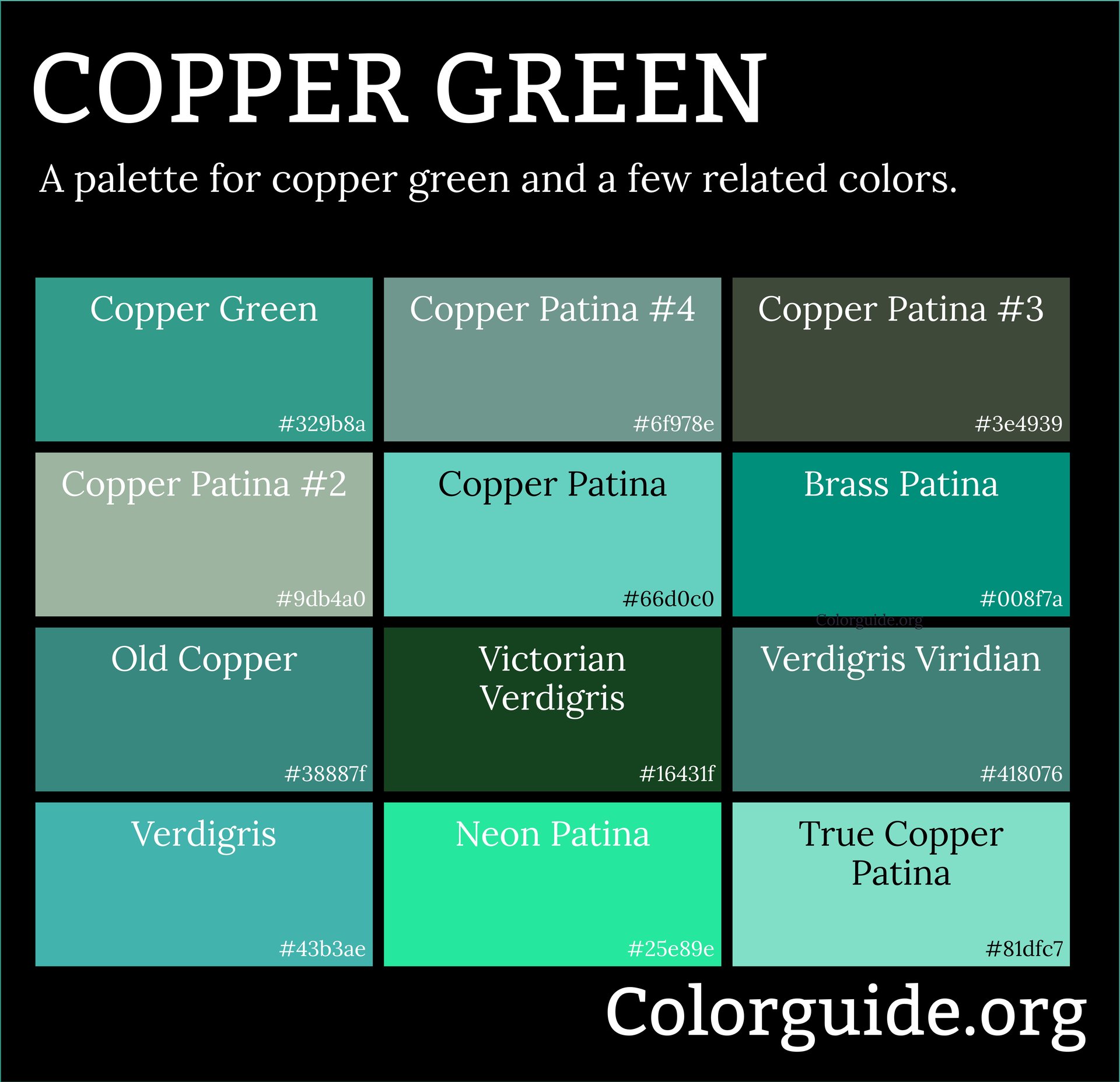 copper green color