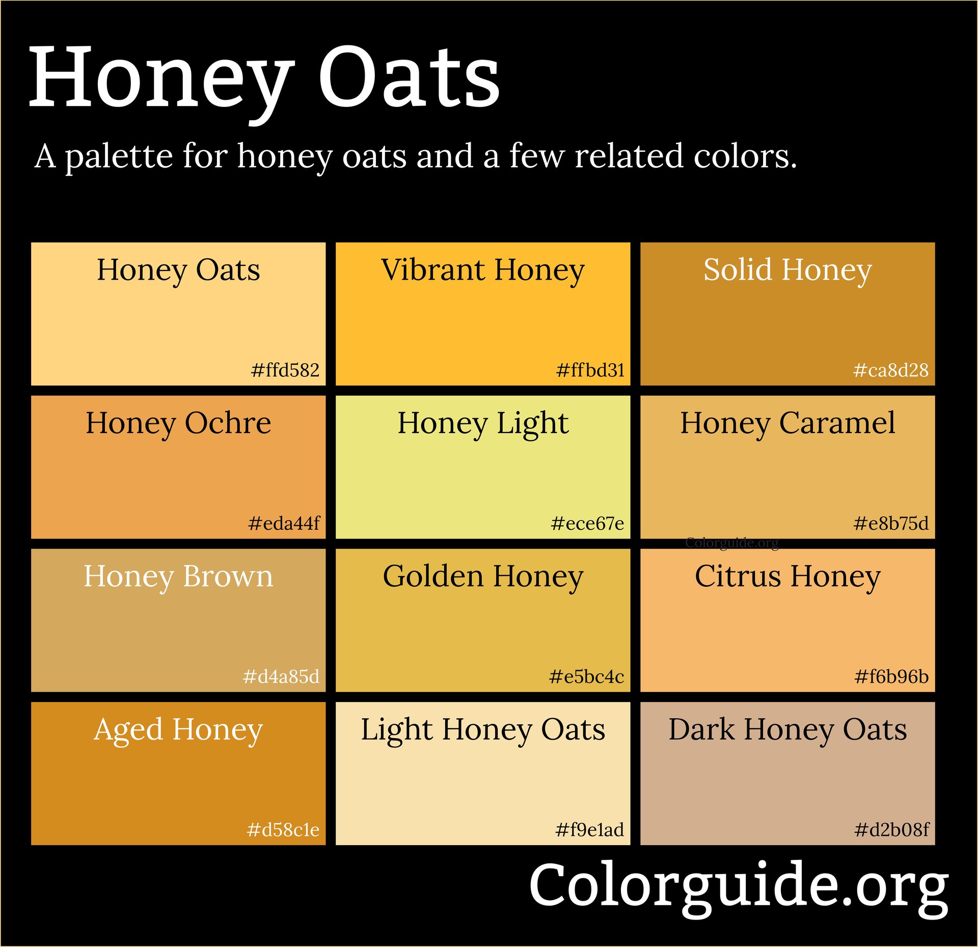 honey oats color