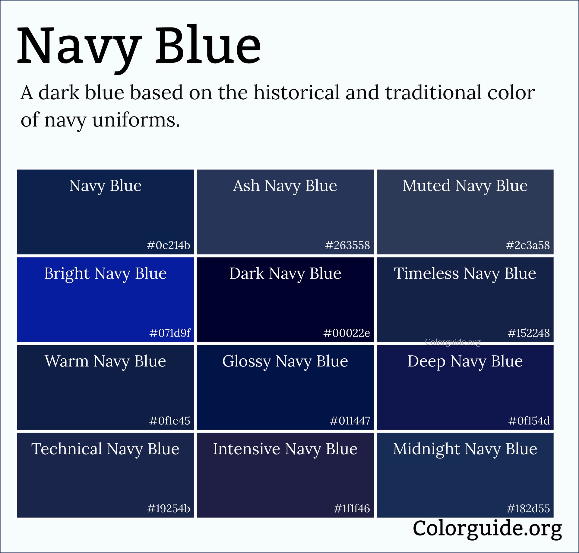 navy blue colors