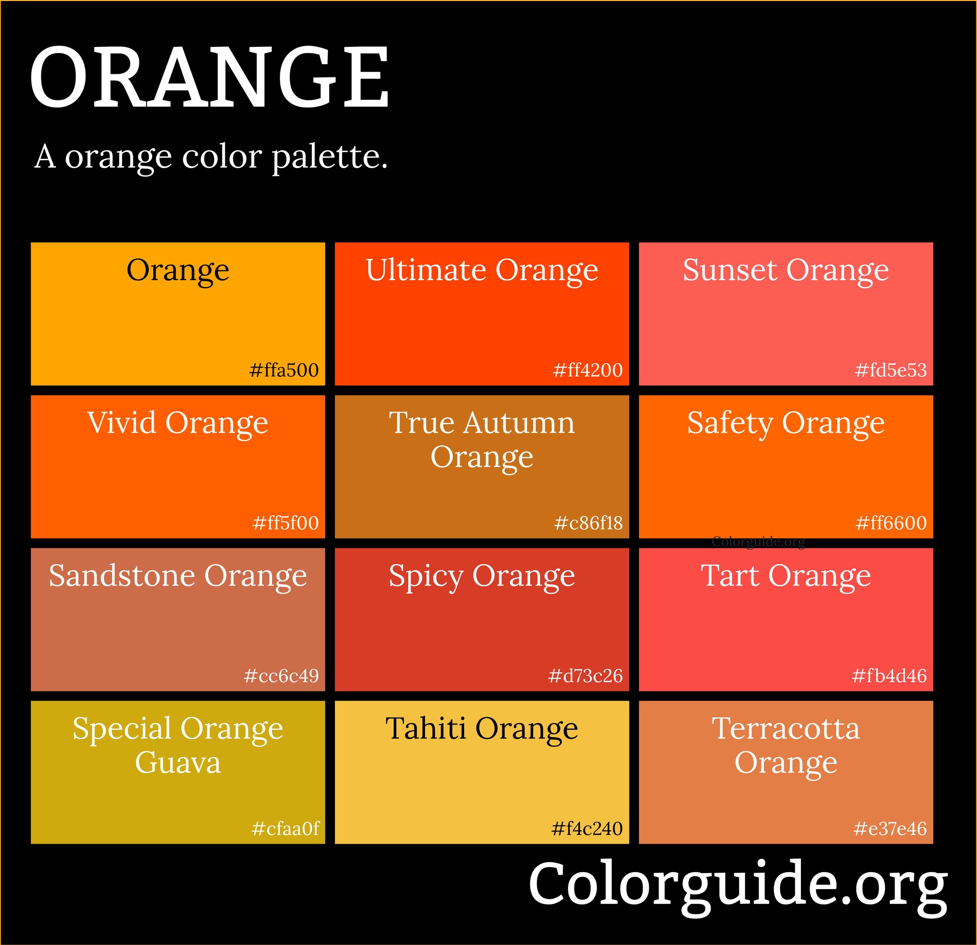 orange color