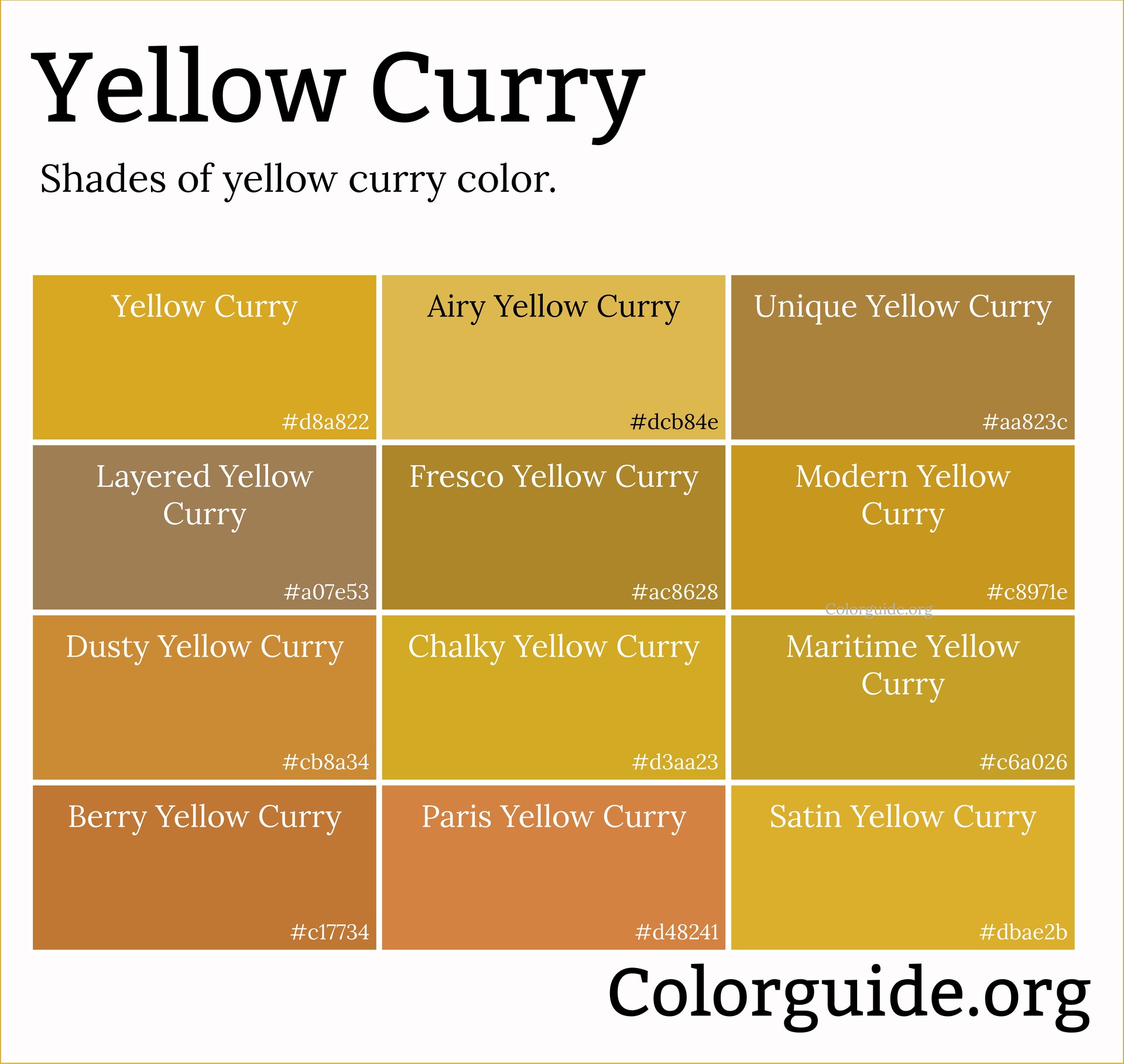 yellow curry color