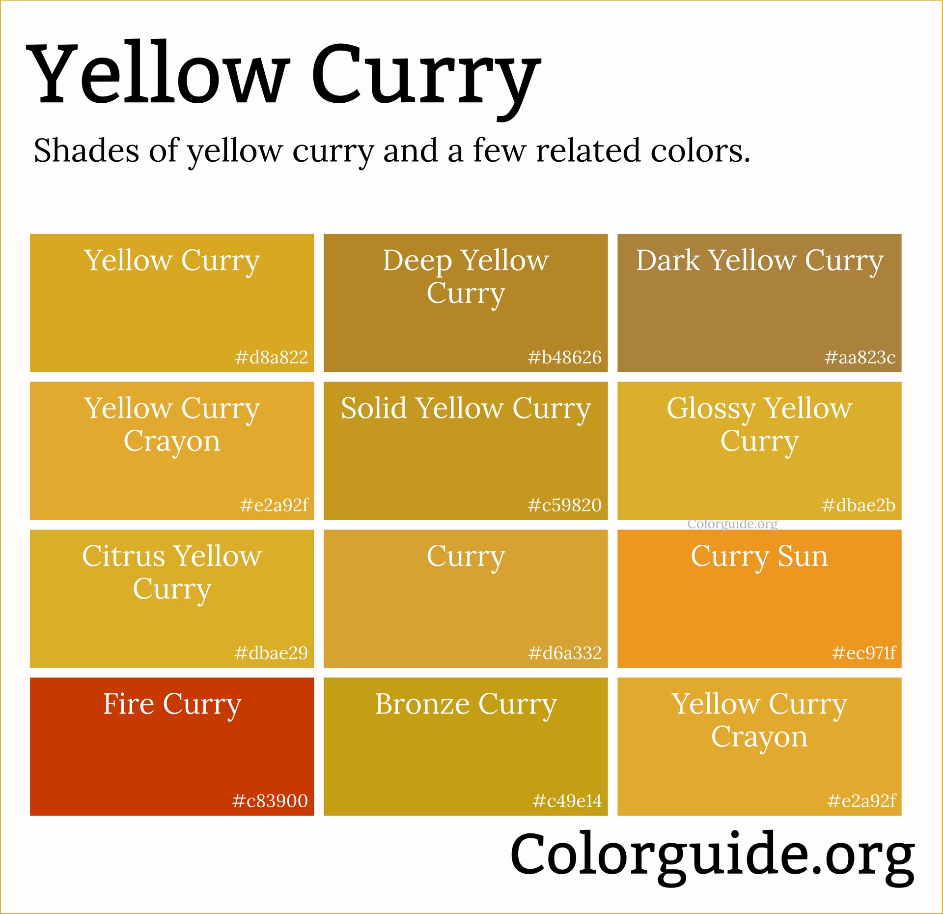 yellow curry color