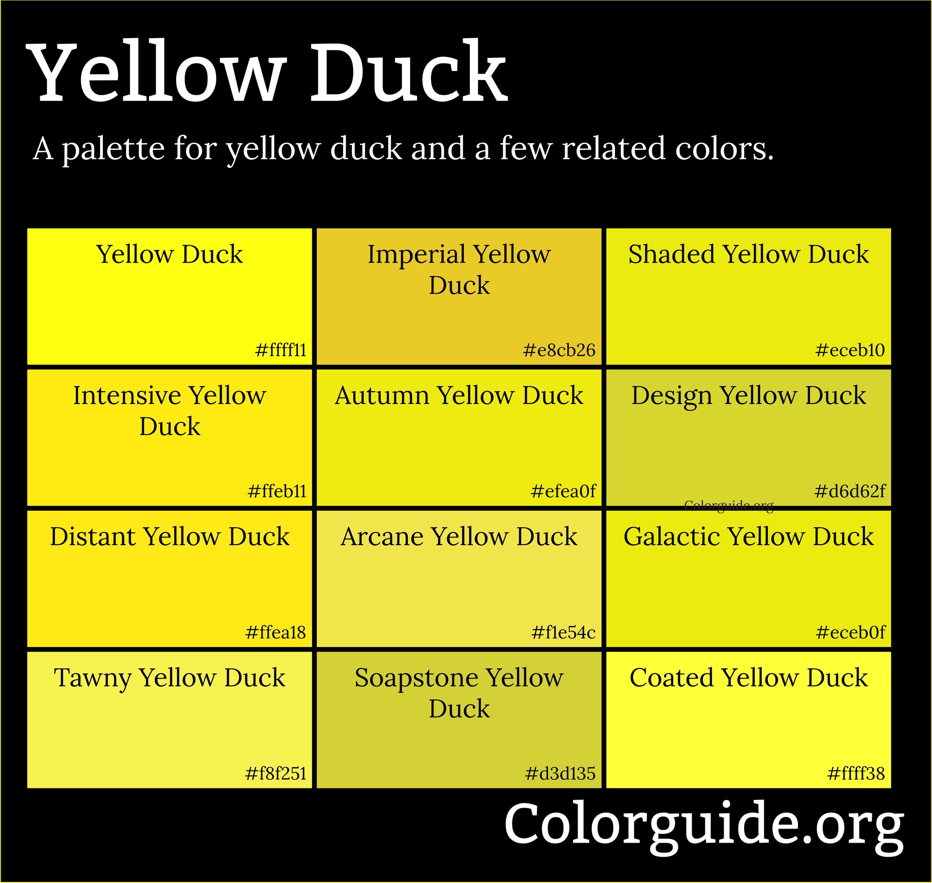 yellow duck color